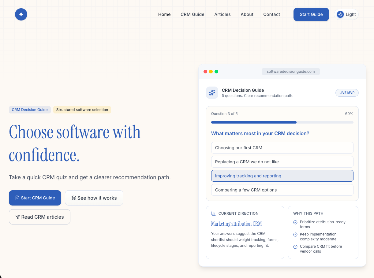 Software Decision Guide